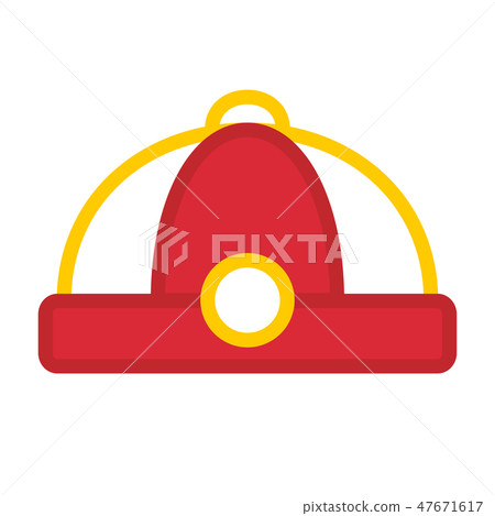 Chinese hat LineColor illustration Chinese hat LineColor illustration 47671617