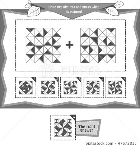 two pictures ornament black 47672813