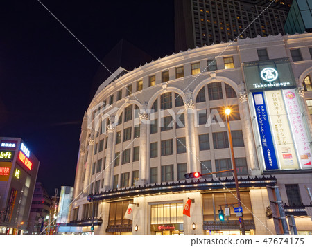 Night Osaka Minami Nankai Building Osaka Takashimaya Night Osaka Minami Nankai Building Osaka Takashimaya 47674175