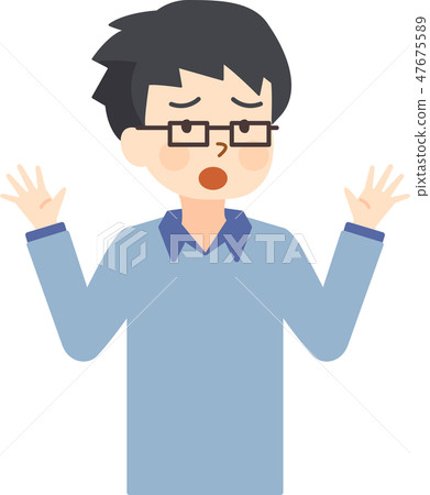直角的父親撫養父親的手 直角的父親撫養父親的手 47675589