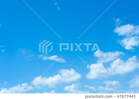 Cloud cotton cloud Cumulus high cumulus blue sky white cloud midsummer sky background material cloud blue sky composite background 47677445