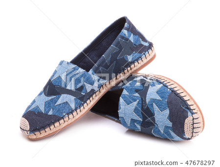 Star blue denim espadrilles. 47678297