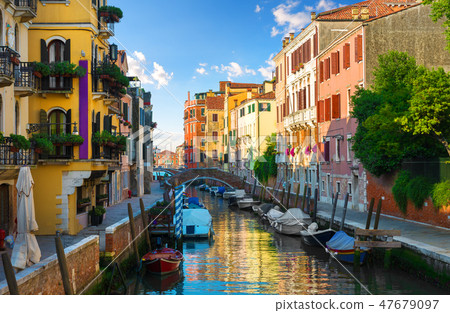 Motorboats in Venice Motorboats in Venice 47679097
