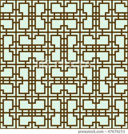 Seamless traditional asian ornamental motive, japanese, chinese or korean and more. Geometric 47679253