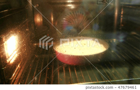 Homemade cooking. Pie baked in the oven, blur. Homemade cooking. Pie baked in the oven, blur. 47679461