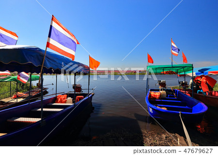 Boat of Udonthani's nonhand lake 47679627