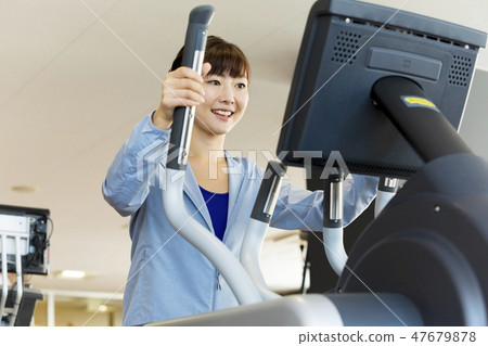 Sports Gym, Fitness Gym, Cross Trainer, Walking Machine, Women 47679878