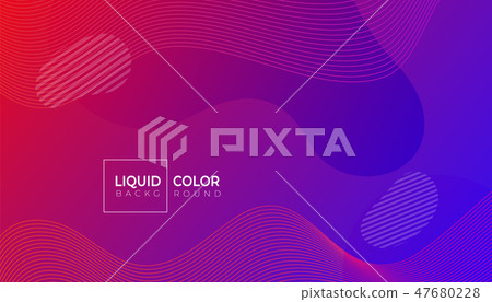 Liquid gradient colorful geometric background. Liquid gradient colorful geometric background. 47680228