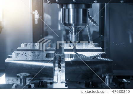 The CNC milling machine . The CNC milling machine . 47680240
