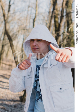 Portrait of a happy loving man waiting for his Portrait of a happy loving man waiting for his 47680539