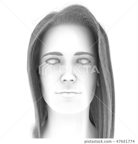 Face Young Woman Face Young Woman 47681774