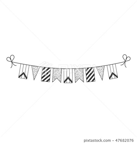 Decorations bunting flags for Republic of Artsakh Decorations bunting flags for Republic of Artsakh 47682076