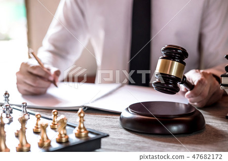 Legal law, advice and justice concept, Professional male lawyers 47682172