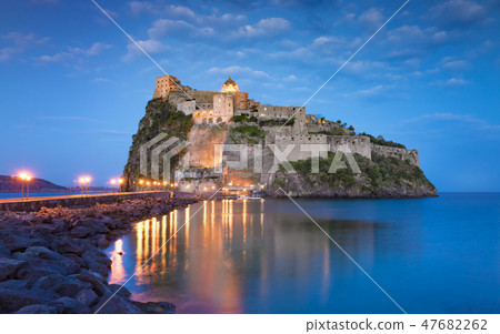 Aragonese Castle near Ischia island, Italy 47682262