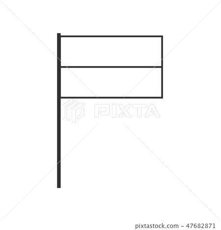 Horizontal bicolour two bands country flag icon 47682871