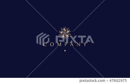 Vector logo on which is an abstract image of a gold jewel. Vector logo on which is an abstract image of a gold jewel. 47682975
