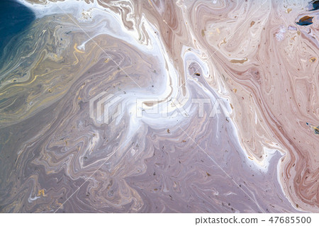 Oil polluted sea surface as background or backdrop 47685500
