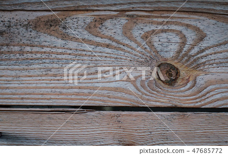 Background of wooden boards with a bough 47685772