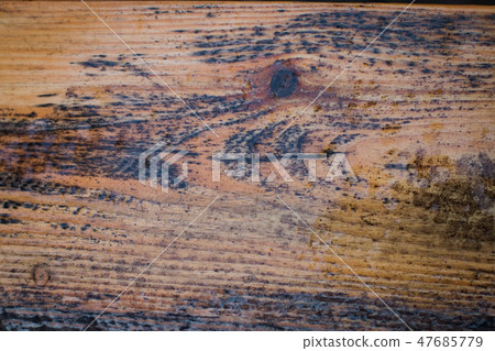 Background of wooden boards with a bough Background of wooden boards with a bough 47685779