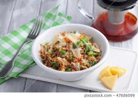 Vegan grechetto whith beans and Parmesan 47686099