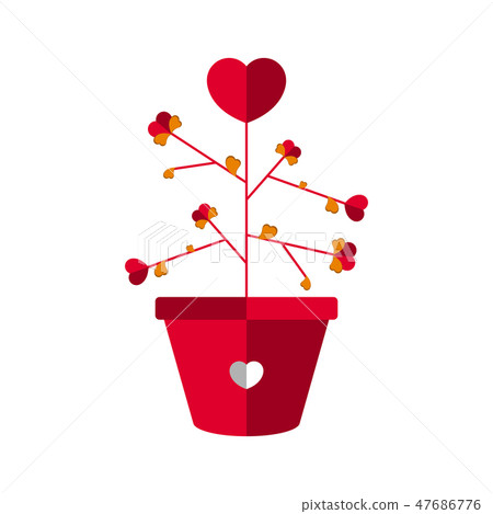 Plant with heart flowers Plant with heart flowers 47686776