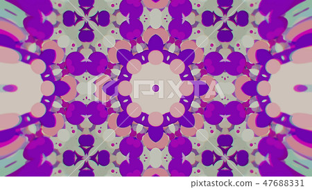 Abstract Colorful Painted Kaleidoscopic Graphic 47688331