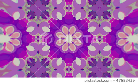 Abstract Colorful Painted Kaleidoscopic Graphic 47688439