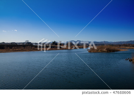 從Chihiro Chichibu山區上游的荒川深谷市 47688606