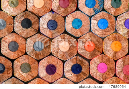 Close up of Color pencils, School Supplies Close up of Color pencils, School Supplies 47689064