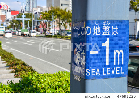 海平面顯示 海平面顯示 47691229