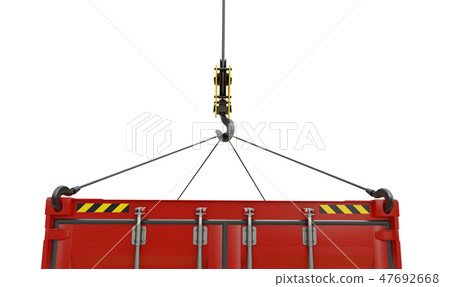 Crane Hook Isolated Stock Illustration