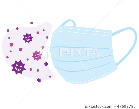 Prevention of pollen, virus prevention with mask 47692783