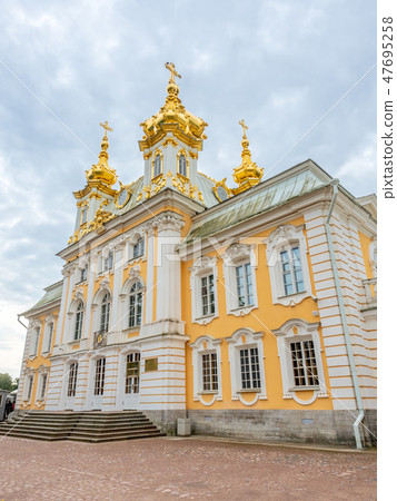 Peterhof entrance building in Russia Peterhof entrance building in Russia 47695258