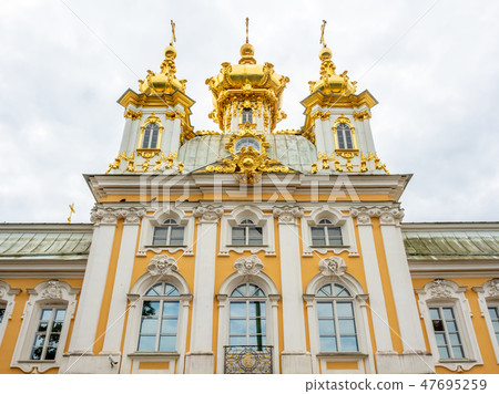 Peterhof entrance building in Russia Peterhof entrance building in Russia 47695259