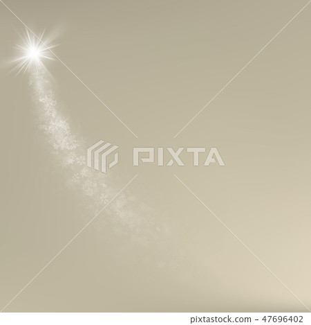 Elegant beige Christmas background with snowflakes and place for text. EPS 10 47696402
