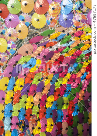 Umbrellas  / Paper umbrellas colorful  47697175