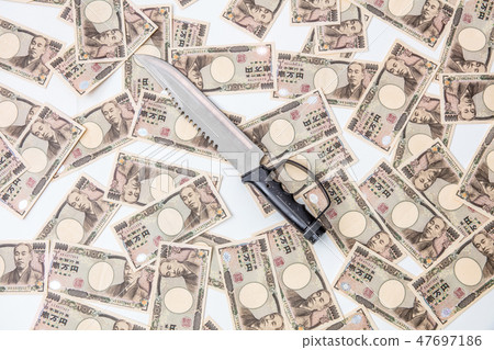 A picture of the money obtained by crime A picture of the money obtained by crime 47697186