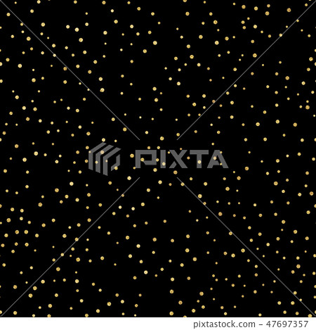 Glitter gold seamless pattern with polka dots.... - Stock Illustration ...