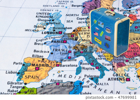 Europe map and case with stickers (my photos) Europe map and case with stickers (my photos) 47699981