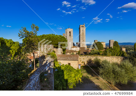 San Gimignano medieval town in Tuscany Italy 47699984