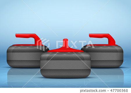 Curling stones equipment background Curling stones equipment background 47700368