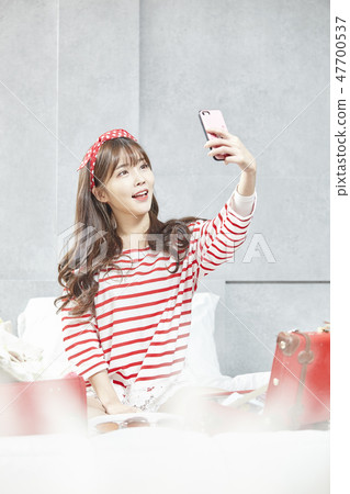 Travel, vacation, relaxation, young woman Travel, vacation, relaxation, young woman 47700537