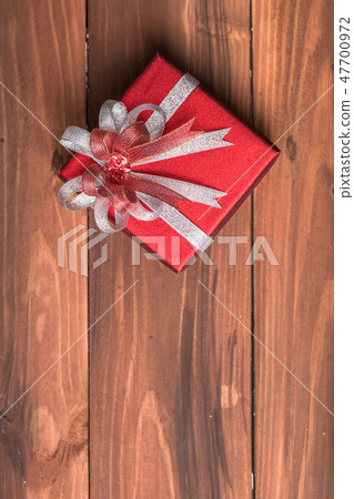 One beautiful red gift box One beautiful red gift box 47700972