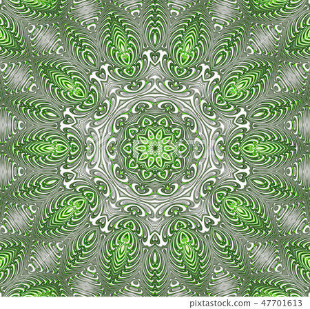 abstract fractal futuristic green pattern 47701613