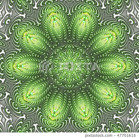 abstract fractal futuristic green pattern 47701618