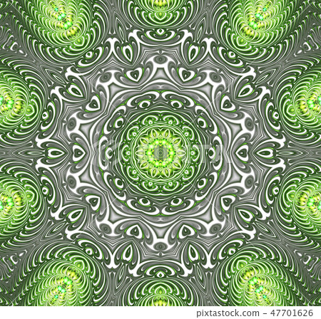 abstract fractal futuristic green pattern 47701626