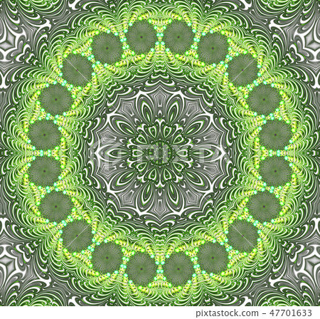 abstract fractal futuristic green pattern 47701633