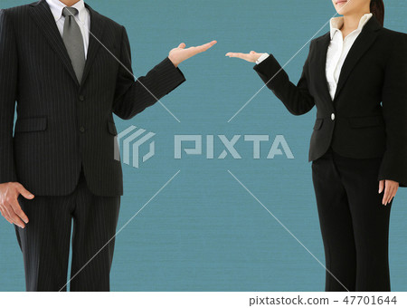 A man and a woman of a suit to show A man and a woman of a suit to show 47701644