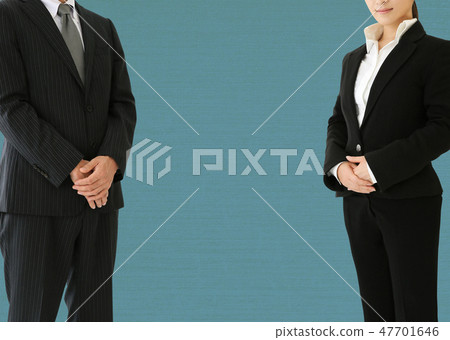 A man and a woman of a suit to show A man and a woman of a suit to show 47701646