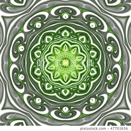 abstract fractal futuristic green pattern 47701656